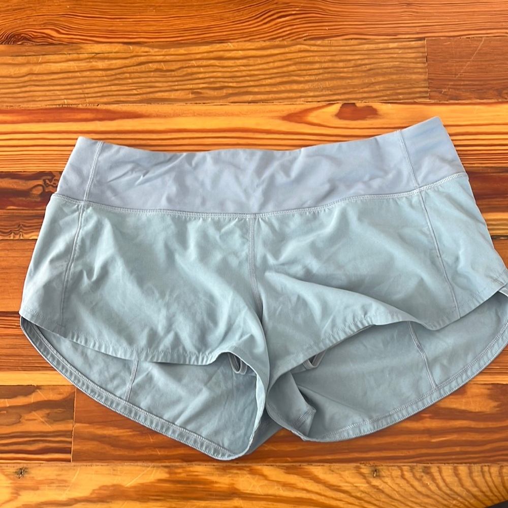 Blue Lululemon shorts size 8